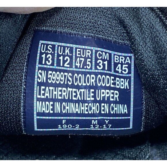 SKECHERS 59997S Verse-Cool Mens Size 13 Mesh & Leather Slip On Casual Black - Picture 7 of 7